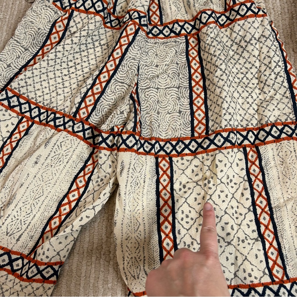 Eva Franco Letizia Waist Tie Aztec Geometric Jumpsuit - Picture 15 of 16